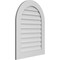 Ekena Millwork Round Top Surface Mount PVC Gable Vent: Non-Functional, w/ 3-1/2"W x 1"P Standard Frame, 26"W x 34"H GVPRT26X3401SN - alternate 3